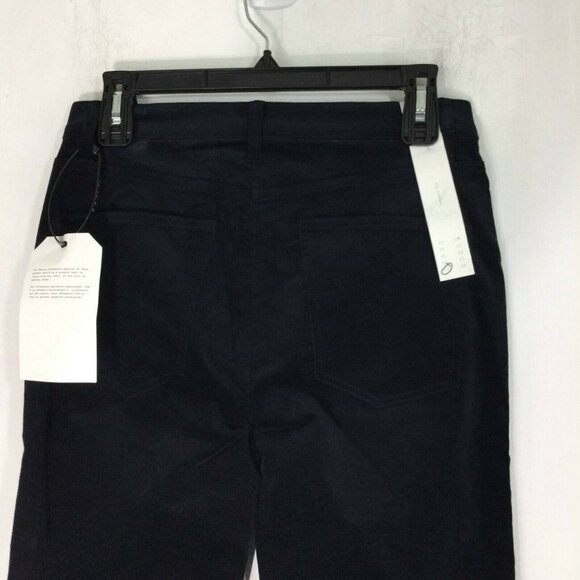Current Elliott The Vanessa Velvet crop Straight Dark Navy Jeans Women Sz 27 NWT - Picture 5 of 11